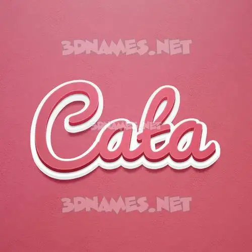 cata in Red Scribble style - 3D name wallpaper cata in Red Scribble style - 3D name wallpaper