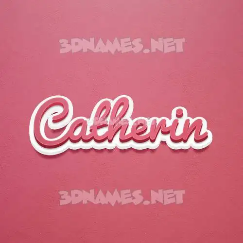 catherin in Red Scribble style - 3D name wallpaper catherin in Red Scribble style - 3D name wallpaper