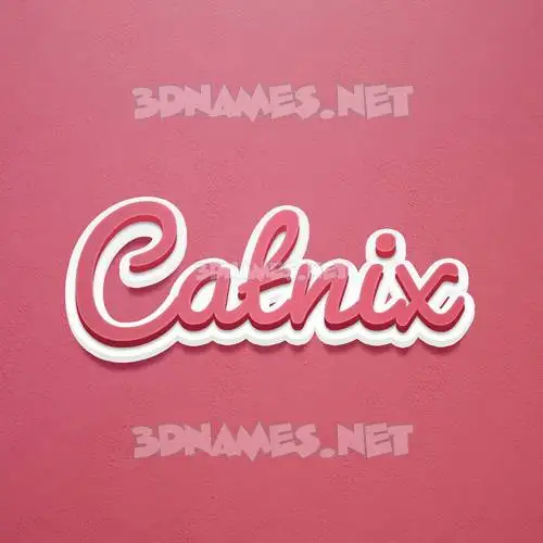 catnix in Red Scribble style - 3D name wallpaper catnix in Red Scribble style - 3D name wallpaper