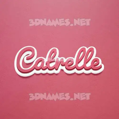 catrelle in Red Scribble style - 3D name wallpaper catrelle in Red Scribble style - 3D name wallpaper