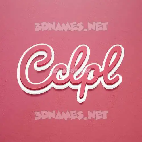 cclpl in Red Scribble style - 3D name wallpaper cclpl in Red Scribble style - 3D name wallpaper