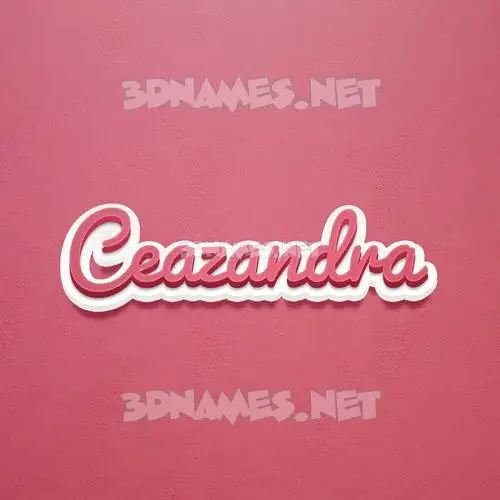 ceazandra in Red Scribble style - 3D name wallpaper ceazandra in Red Scribble style - 3D name wallpaper
