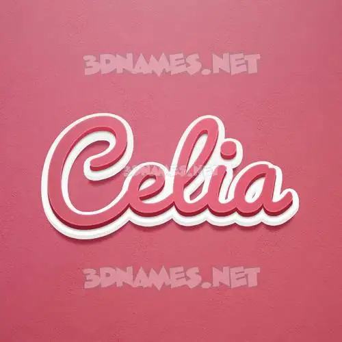 celia in Red Scribble style - 3D name wallpaper celia in Red Scribble style - 3D name wallpaper