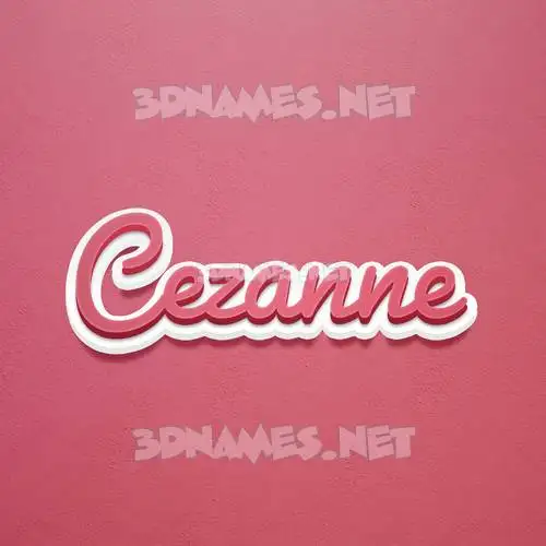 cezanne in Red Scribble style - 3D name wallpaper cezanne in Red Scribble style - 3D name wallpaper