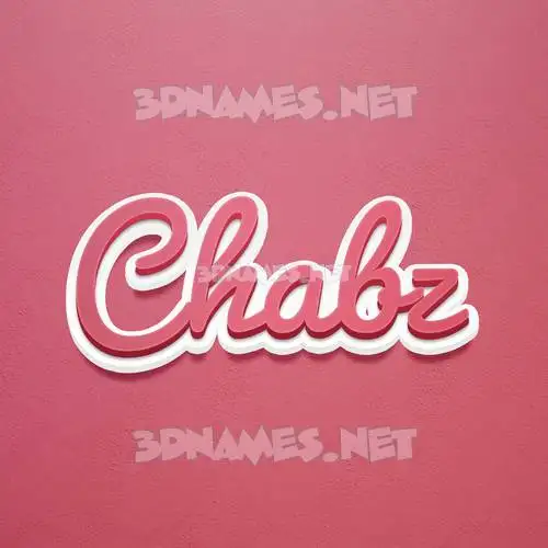chabz in Red Scribble style - 3D name wallpaper chabz in Red Scribble style - 3D name wallpaper