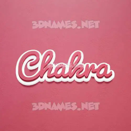 chakra in Red Scribble style - 3D name wallpaper chakra in Red Scribble style - 3D name wallpaper