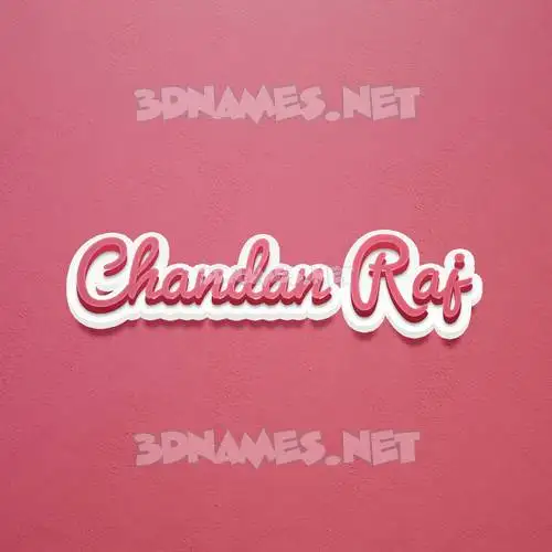 chandan raj in Red Scribble style - 3D name wallpaper