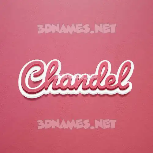 chandel in Red Scribble style - 3D name wallpaper chandel in Red Scribble style - 3D name wallpaper