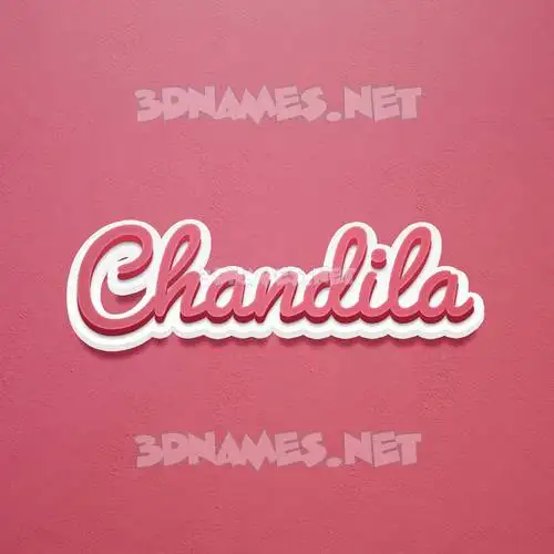 chandila in Red Scribble style - 3D name wallpaper chandila in Red Scribble style - 3D name wallpaper