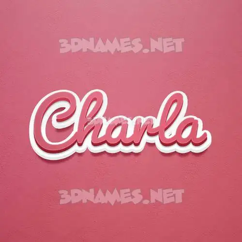 charla in Red Scribble style - 3D name wallpaper charla in Red Scribble style - 3D name wallpaper