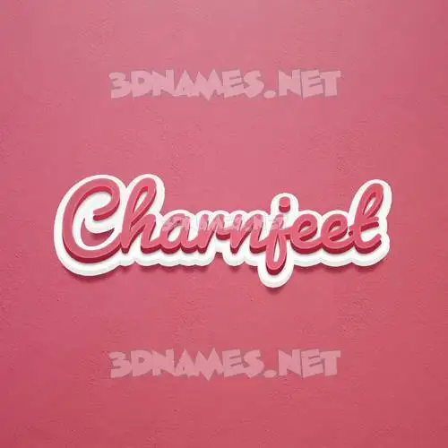 charnjeet in Red Scribble style - 3D name wallpaper