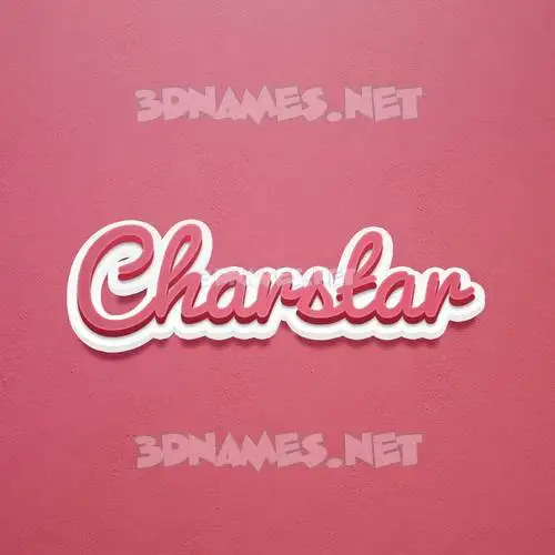 charstar in Red Scribble style - 3D name wallpaper charstar in Red Scribble style - 3D name wallpaper