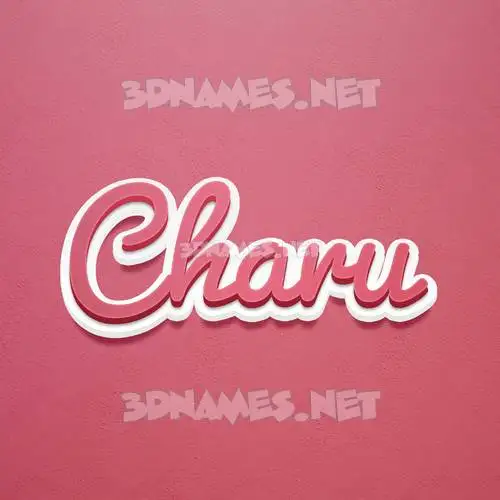 charu in Red Scribble style - 3D name wallpaper charu in Red Scribble style - 3D name wallpaper