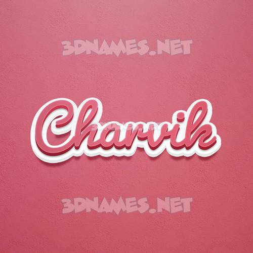 preview-of-red-scribble-3d-name-for-charvik