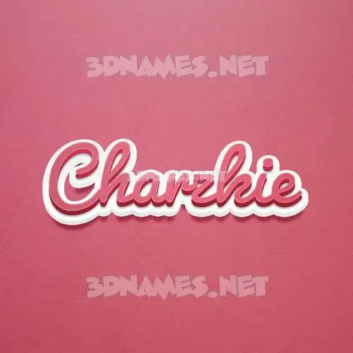 charzkie in Red Scribble style - 3D name wallpaper charzkie in Red Scribble style - 3D name wallpaper