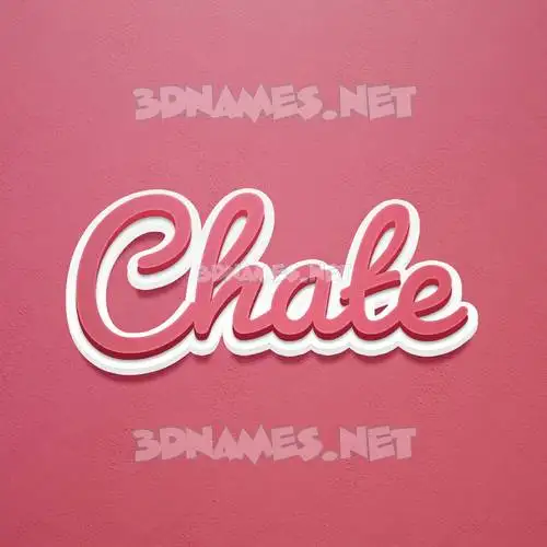 chate in Red Scribble style - 3D name wallpaper chate in Red Scribble style - 3D name wallpaper