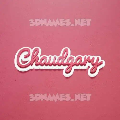chaudgary in Red Scribble style - 3D name wallpaper chaudgary in Red Scribble style - 3D name wallpaper