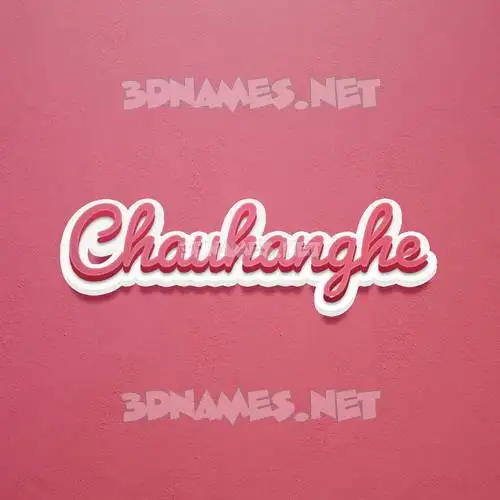 chauhanghe in Red Scribble style - 3D name wallpaper chauhanghe in Red Scribble style - 3D name wallpaper
