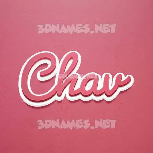 chav in Red Scribble style - 3D name wallpaper chav in Red Scribble style - 3D name wallpaper