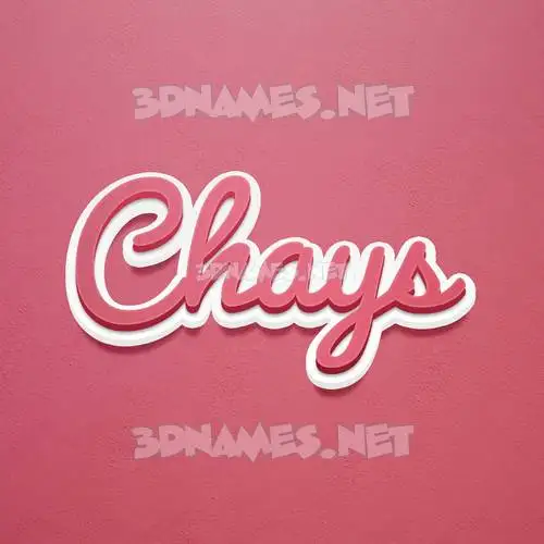 chays in Red Scribble style - 3D name wallpaper chays in Red Scribble style - 3D name wallpaper