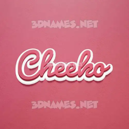 cheeko in Red Scribble style - 3D name wallpaper cheeko in Red Scribble style - 3D name wallpaper