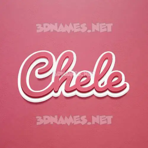 chele in Red Scribble style - 3D name wallpaper chele in Red Scribble style - 3D name wallpaper