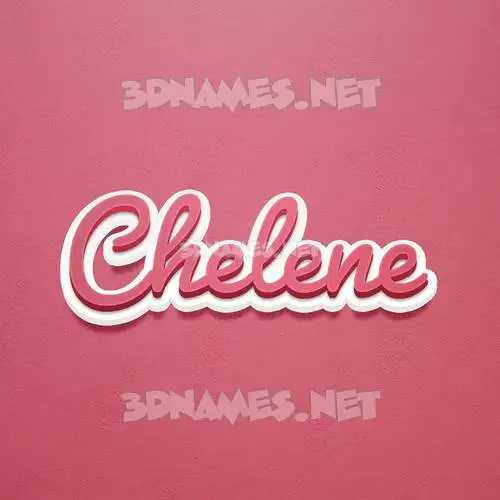 chelene in Red Scribble style - 3D name wallpaper chelene in Red Scribble style - 3D name wallpaper