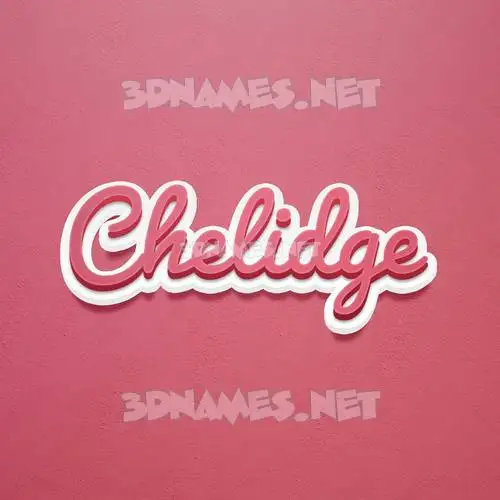 chelidge in Red Scribble style - 3D name wallpaper chelidge in Red Scribble style - 3D name wallpaper