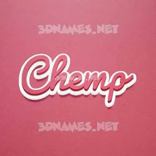 chemp in Red Scribble style - 3D name wallpaper chemp in Red Scribble style - 3D name wallpaper