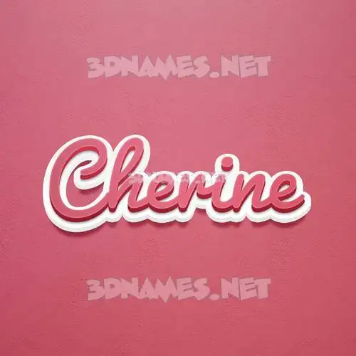 cherine in Red Scribble style - 3D name wallpaper cherine in Red Scribble style - 3D name wallpaper
