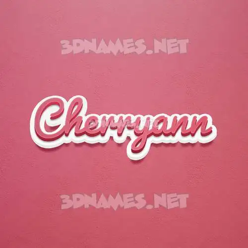 cherryann in Red Scribble style - 3D name wallpaper cherryann in Red Scribble style - 3D name wallpaper