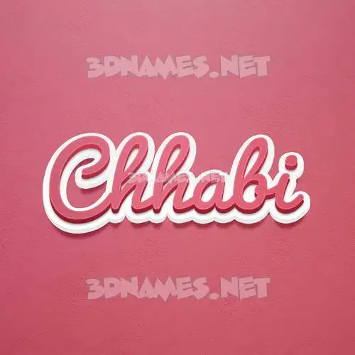 chhabi in Red Scribble style - 3D name wallpaper chhabi in Red Scribble style - 3D name wallpaper