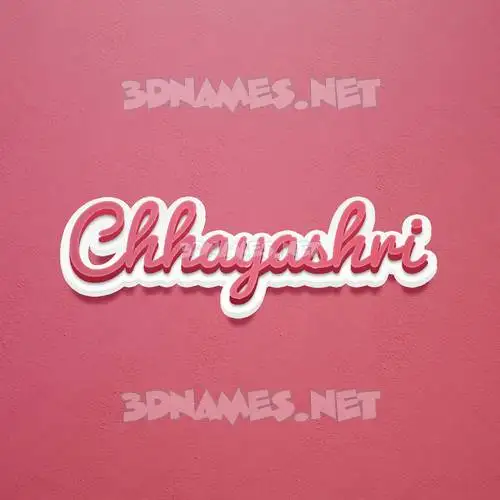 chhayashri in Red Scribble style - 3D name wallpaper chhayashri in Red Scribble style - 3D name wallpaper