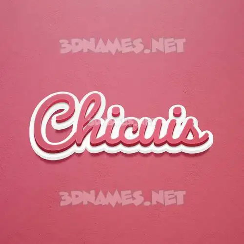chicuis in Red Scribble style - 3D name wallpaper chicuis in Red Scribble style - 3D name wallpaper