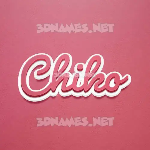 chiko in Red Scribble style - 3D name wallpaper chiko in Red Scribble style - 3D name wallpaper