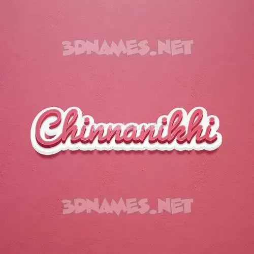 chinnanikhi in Red Scribble style - 3D name wallpaper chinnanikhi in Red Scribble style - 3D name wallpaper