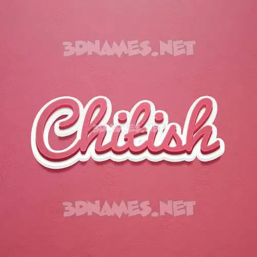 chitish in Red Scribble style - 3D name wallpaper chitish in Red Scribble style - 3D name wallpaper