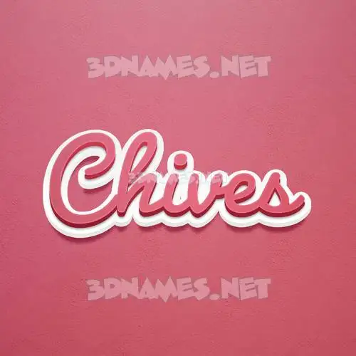 chives in Red Scribble style - 3D name wallpaper chives in Red Scribble style - 3D name wallpaper