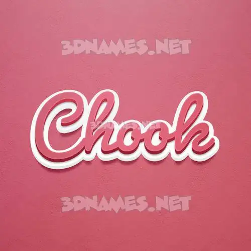 chook in Red Scribble style - 3D name wallpaper chook in Red Scribble style - 3D name wallpaper