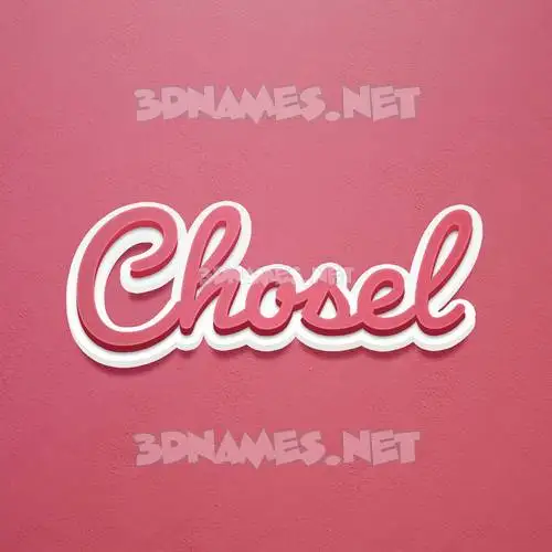 chosel in Red Scribble style - 3D name wallpaper chosel in Red Scribble style - 3D name wallpaper