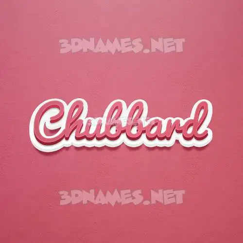 chubbard in Red Scribble style - 3D name wallpaper chubbard in Red Scribble style - 3D name wallpaper