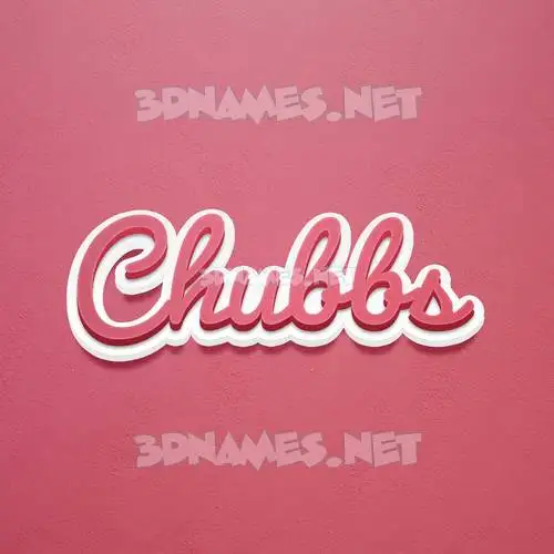 chubbs in Red Scribble style - 3D name wallpaper chubbs in Red Scribble style - 3D name wallpaper