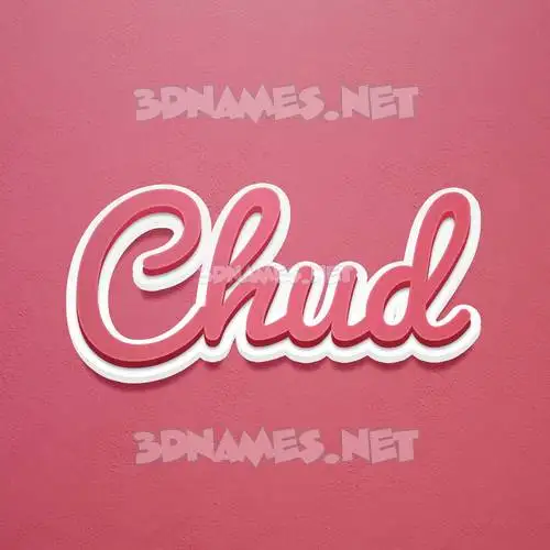 chud in Red Scribble style - 3D name wallpaper chud in Red Scribble style - 3D name wallpaper