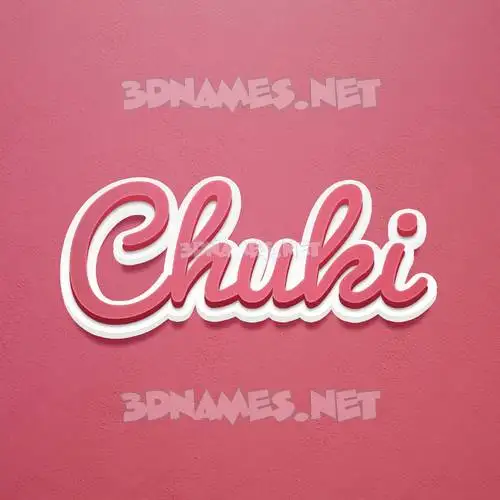 chuki in Red Scribble style - 3D name wallpaper chuki in Red Scribble style - 3D name wallpaper
