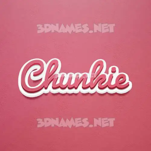 chunkie in Red Scribble style - 3D name wallpaper chunkie in Red Scribble style - 3D name wallpaper