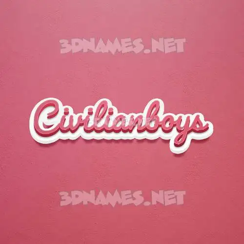 civilianboys in Red Scribble style - 3D name wallpaper civilianboys in Red Scribble style - 3D name wallpaper