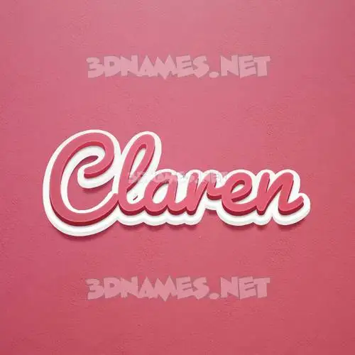 claren in Red Scribble style - 3D name wallpaper claren in Red Scribble style - 3D name wallpaper