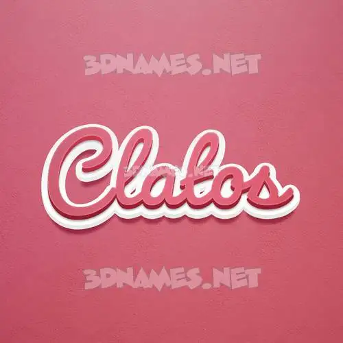 clatos in Red Scribble style - 3D name wallpaper clatos in Red Scribble style - 3D name wallpaper