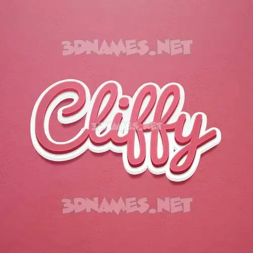 cliffy in Red Scribble style - 3D name wallpaper cliffy in Red Scribble style - 3D name wallpaper