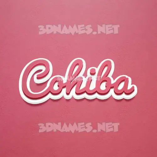 cohiba in Red Scribble style - 3D name wallpaper cohiba in Red Scribble style - 3D name wallpaper